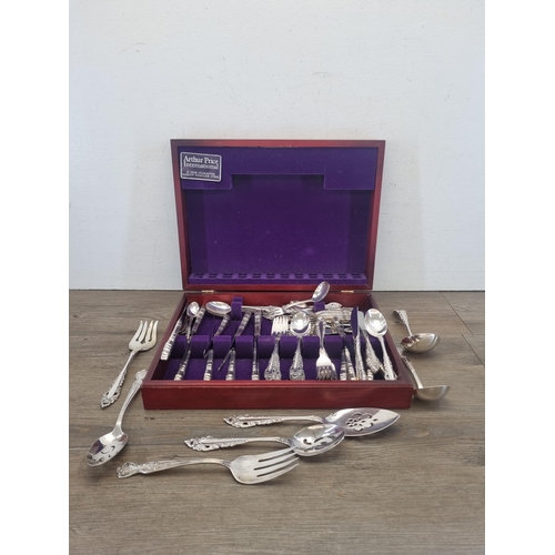 421 - An Arthur Price International canteen containing stainless steel cutlery