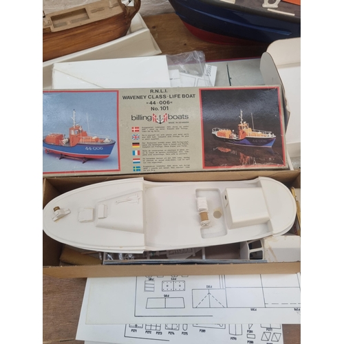 451 - A large collection of nautical related models and building sets to include The Model Slipway Trent 1... 