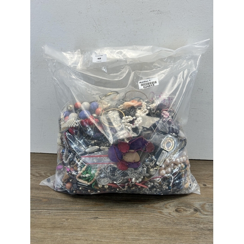 468 - Approx. 10kg of assorted costume jewellery