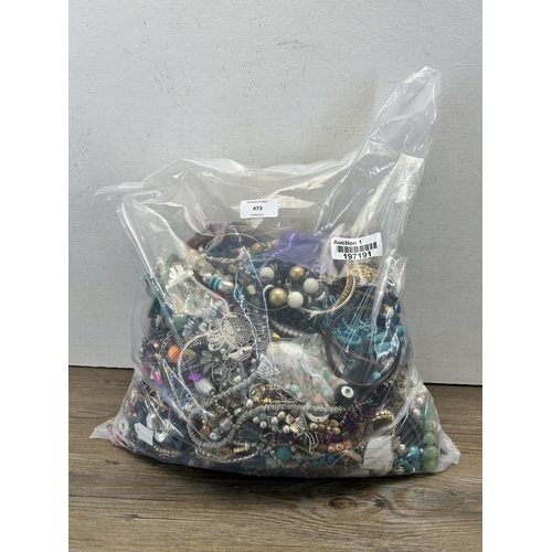 473 - Approx. 10kg of assorted costume jewellery