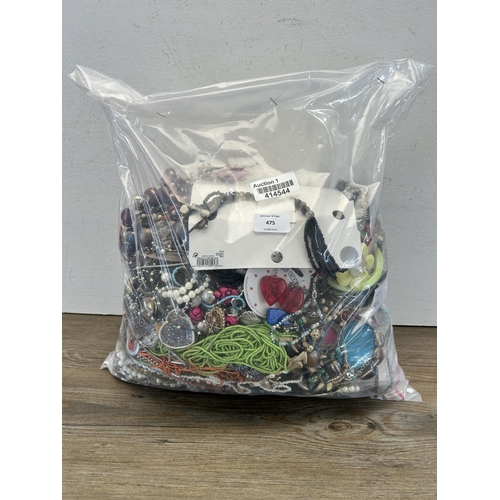 475 - Approx. 10kg of assorted costume jewellery