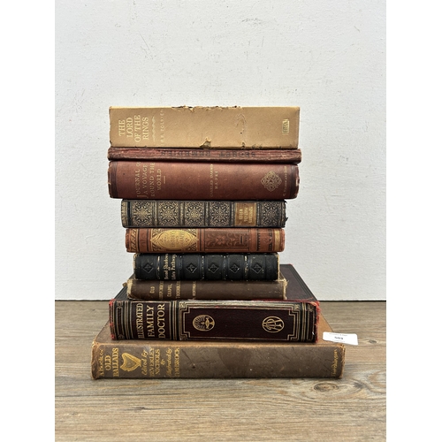 503 - Nine 19th century and later hardback books to include Broad Shadows on Life's Pathway dated 1869, Gl... 