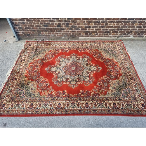 112 - A Keshan Super floral pattern rug - approx. 360cm x 275cm