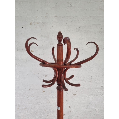 75A - A Thonet style bentwood coat stand - approx. 192cm high