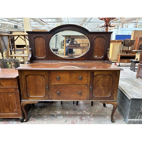 51 - An early 20th century mahogany mirror back sideboard