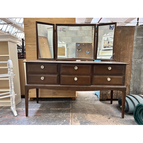 6 - A Stag Minstrel mahogany dressing table