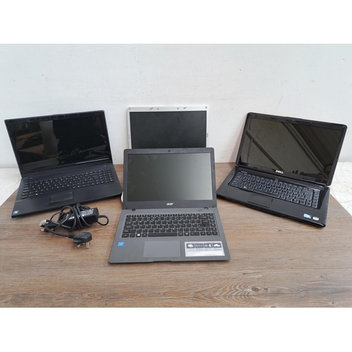 665 - Four laptops, two Dell, one Acer and one ZooStorm