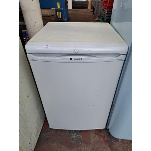 719 - A Hotpoint RLAV21 Ice Diamond undercounter fridge - approx. 85cm high x 55cm wide x 58cm deep