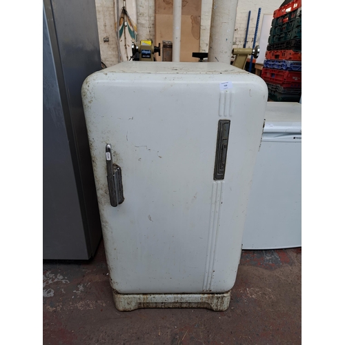 720 - A 1950s LEC freestanding fridge - approx. 112cm high x 60cm wide x 60cm deep