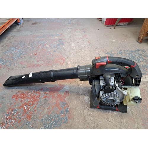 764 - Two petrol gardening tools, one Stihl MS170 chainsaw and one Mountfield leaf blower