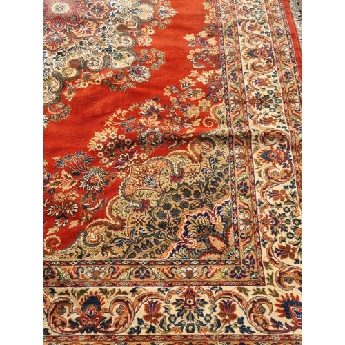 112 - A Keshan Super floral pattern rug - approx. 360cm x 275cm