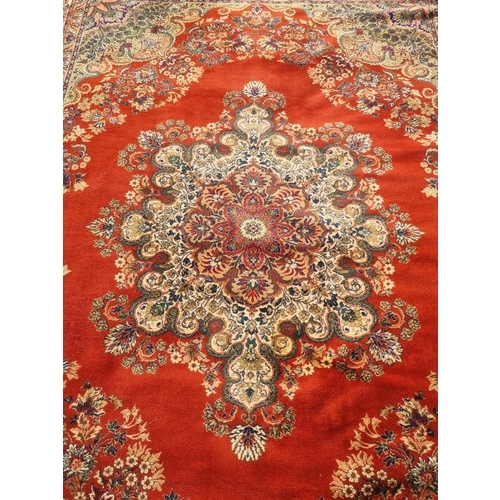 112 - A Keshan Super floral pattern rug - approx. 360cm x 275cm