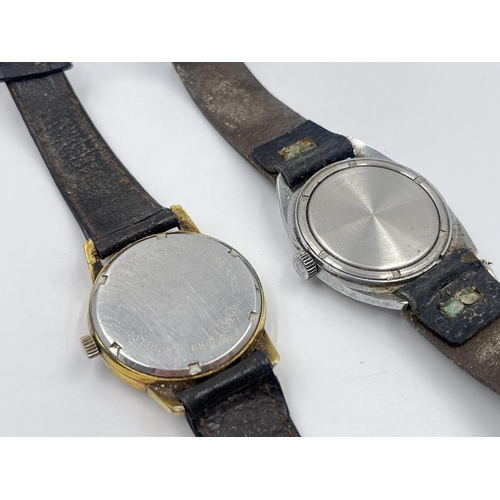 2296 - Two vintage mechanical men's wristwatches, one Sekonda and one Swiss Emperor