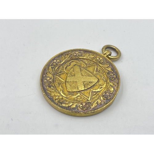 2311 - A boxed Ryder & Son Seed Merchants St. Albans hallmarked sterling silver fob - approx. gross weight ... 