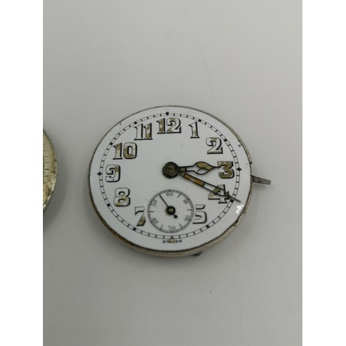 2299 - Three early/mid 20th century Swiss made mechanical wristwatch movements and dials, two Roamer and on... 