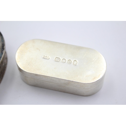 2262 - Two silver trinket boxes, one .925 and one .800 - approx. gross weight 75g