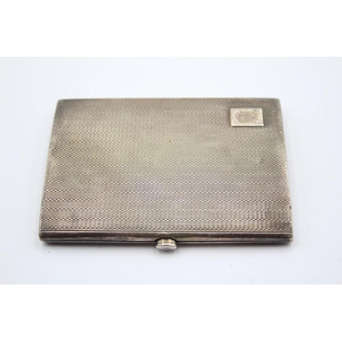 2265 - A George V E. F. Braham hallmarked Birmingham silver cigarette case, dated 1929 - approx. gross weig... 