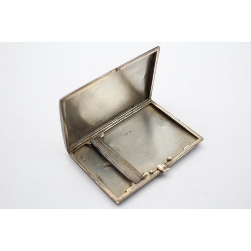 2265 - A George V E. F. Braham hallmarked Birmingham silver cigarette case, dated 1929 - approx. gross weig... 