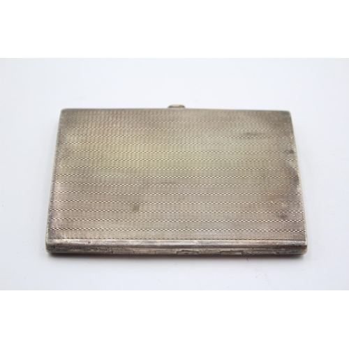 2265 - A George V E. F. Braham hallmarked Birmingham silver cigarette case, dated 1929 - approx. gross weig... 