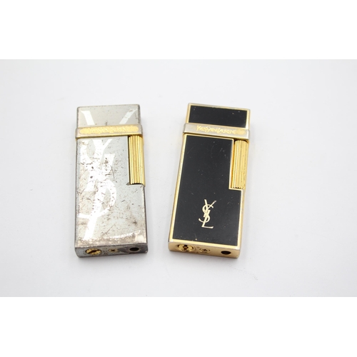 2271 - Two vintage Yves Saint Laurent cigarette lighters