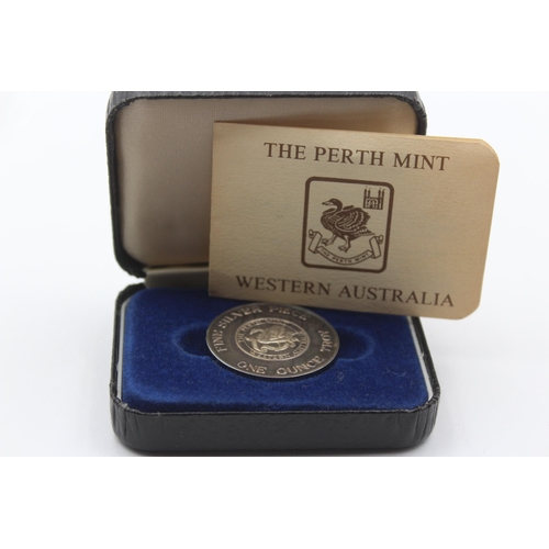 2283 - A boxed The Perth Mint Western Australia .999 silver bullion coin with certificate