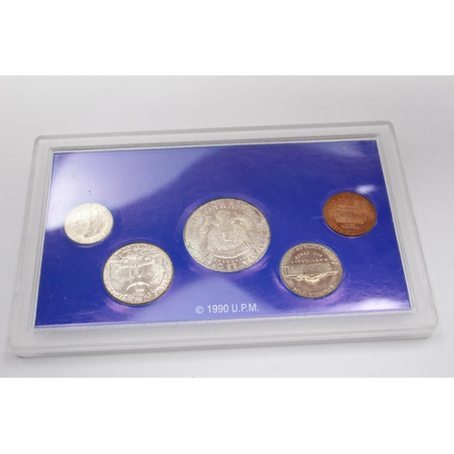 2285 - Six boxed American coin sets to include American Legacy Silver's Final Year Edition, Americana serie... 