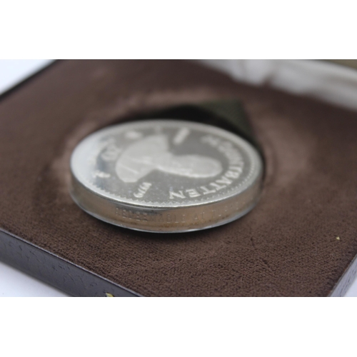 2286 - A boxed 1980 Turks & Caicos Mountbatten .500 silver proof crown coin - approx. gross weight 60g