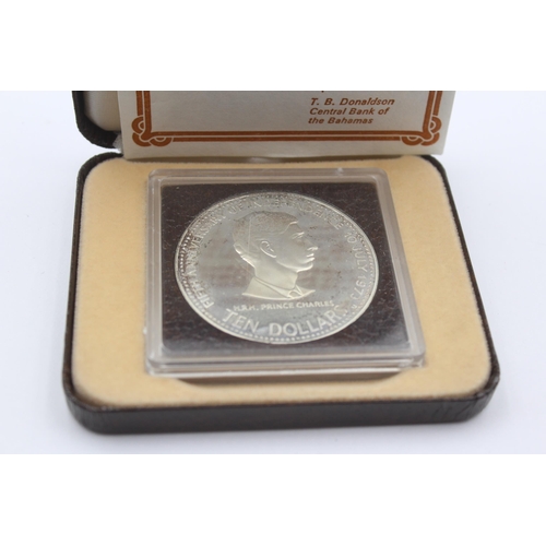 2287 - A boxed 1978 Bahamas Independence .500 silver proof $10 coin - approx. gross weight 45g