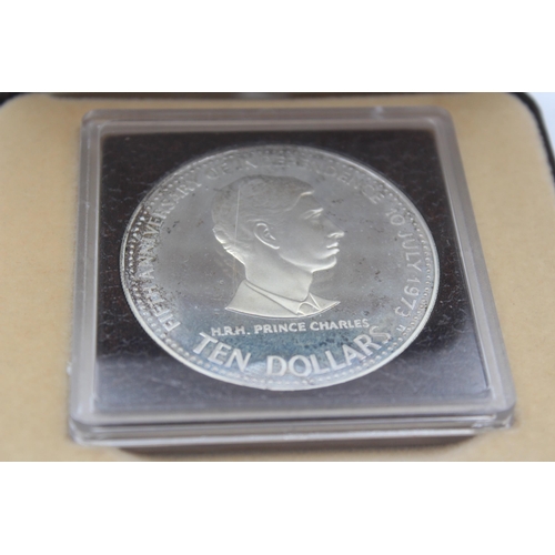 2287 - A boxed 1978 Bahamas Independence .500 silver proof $10 coin - approx. gross weight 45g