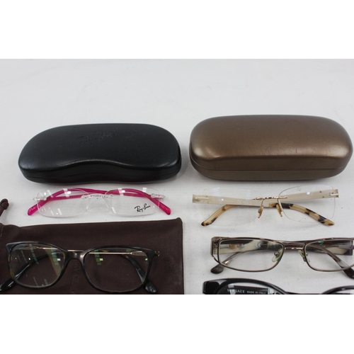 455 - A collection of spectacles to include Gucci, Ray-Ban, Versace etc.