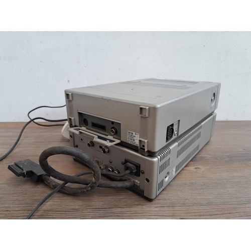 651 - Three items, one two piece Sony F1UB portable Betamax machine comprising SL video cassette recorder ... 