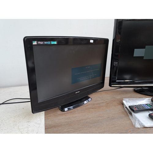 652 - Two LCD TVs, one Panasonic TX-L32X15B 32