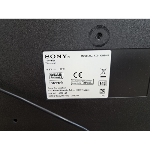 655 - Two items, one Sony Bravia KDL-40WE663 40