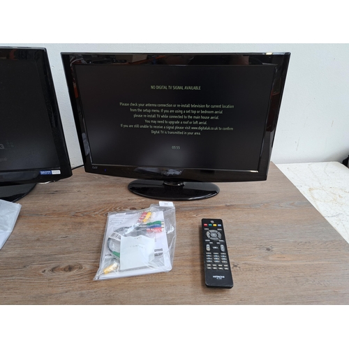 660 - Two LCD TVs, one LG 22LH2000 22