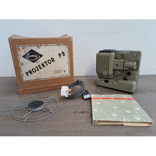 568 - A collection of photography and projection equipment to include boxed Durst F 30 enlarger with Gnome... 