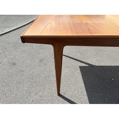 185 - A Younger teak rectangular extending dining table - approx. 73cm high x 93cm wide x 242cm long when ... 