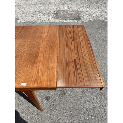 185 - A Younger teak rectangular extending dining table - approx. 73cm high x 93cm wide x 242cm long when ... 