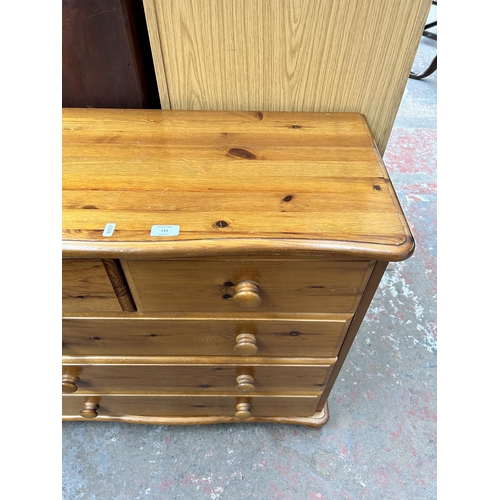 133 - A pine chest of drawers