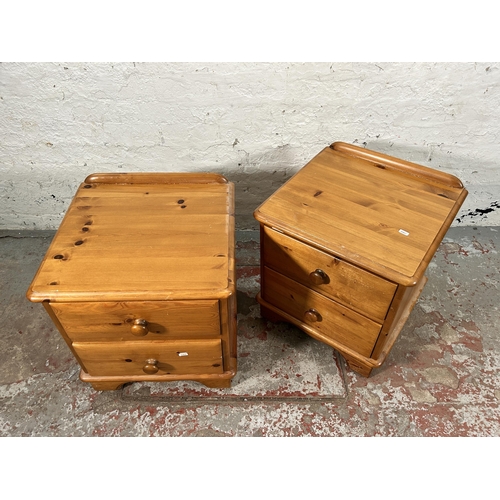 176 - A pair of Lovelace pine bedside chests of drawers