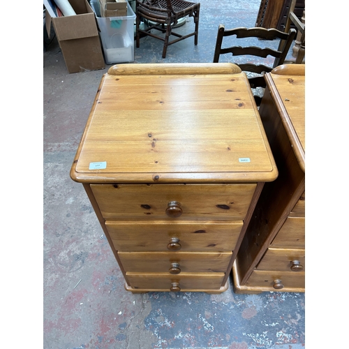 177 - A Lovelace pine chest of drawers - approx. 94cm high x 49cm wide x 45cm deep