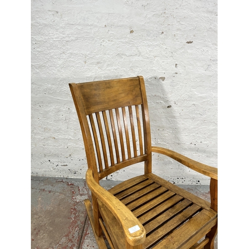 32A - A modern beech rocking chair