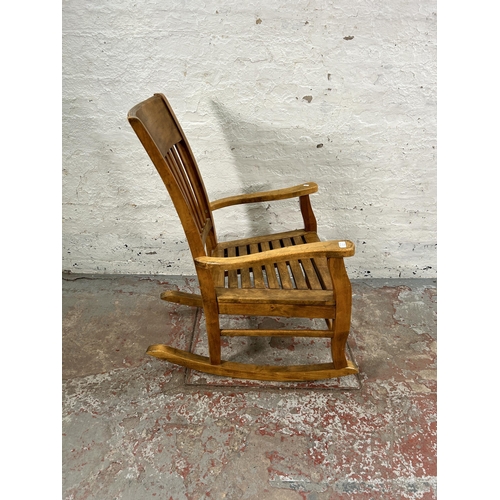 32A - A modern beech rocking chair