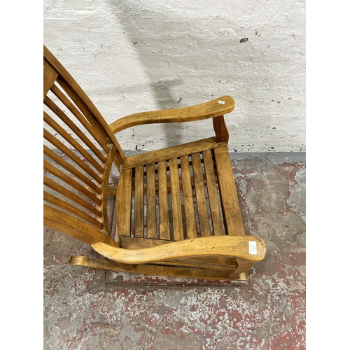 32A - A modern beech rocking chair