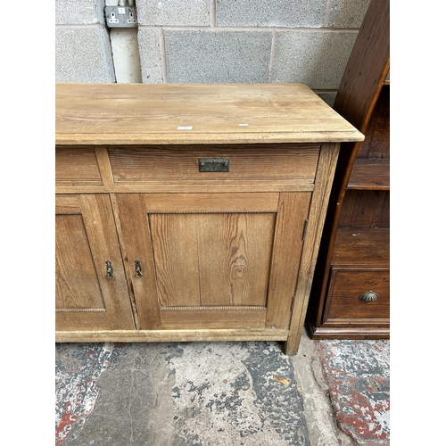 5 - A Victorian pine sideboard - approx. 97cm high x 139cm wide x 65cm deep