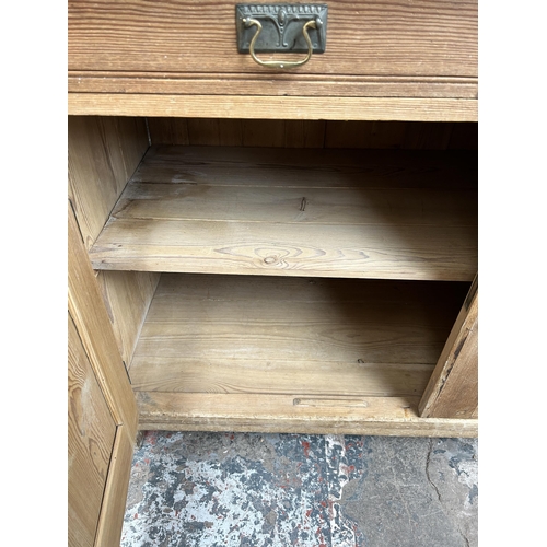 5 - A Victorian pine sideboard - approx. 97cm high x 139cm wide x 65cm deep