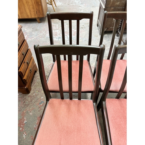 51 - Four mahogany dining chairs