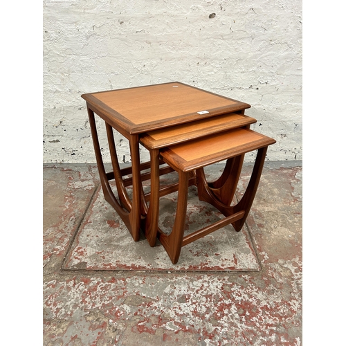 80 - A G Plan Astro teak nest of three tables