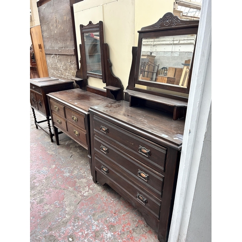 84 - Two Edwardian dressing chests