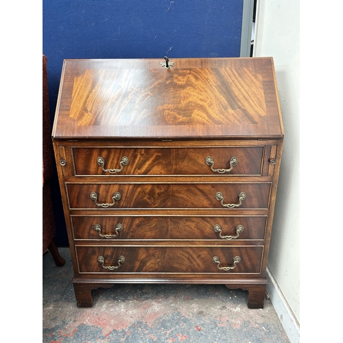 98 - A Bevan Funnell Reprodux mahogany bureau