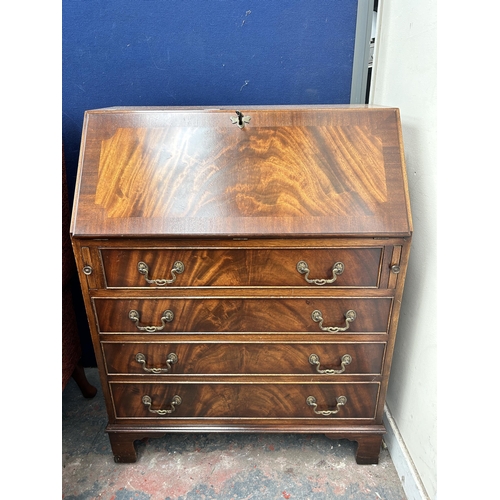 98 - A Bevan Funnell Reprodux mahogany bureau